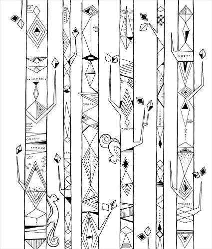 Coloring Book | Large Print Easy Color & Frame | The Forest | Stress Free | Adult Coloring Book | Kids Coloring Book