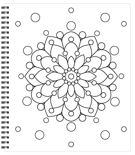 Coloring Book | Large Print Easy Color & Frame | Mindfulness | Stress Free | Adult Coloring Book | Kids Coloring Book