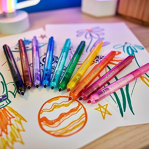 Crayola | 10CT SUPERCLICKS | Retractable Marker | Sensory Speaks | Holiday | Toys | Gift | Boys and Girls | Kids | Arts and Crafts