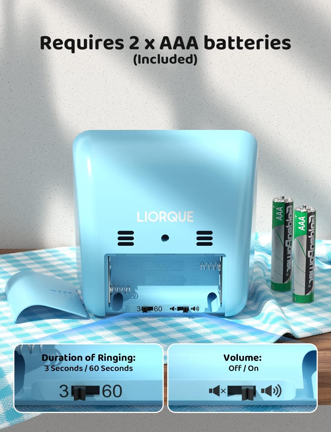 Get LIORQUE Visual Timer for Kids Autism - 60 Minute Countdown, Rainbow Design, Silent, No Ticking!