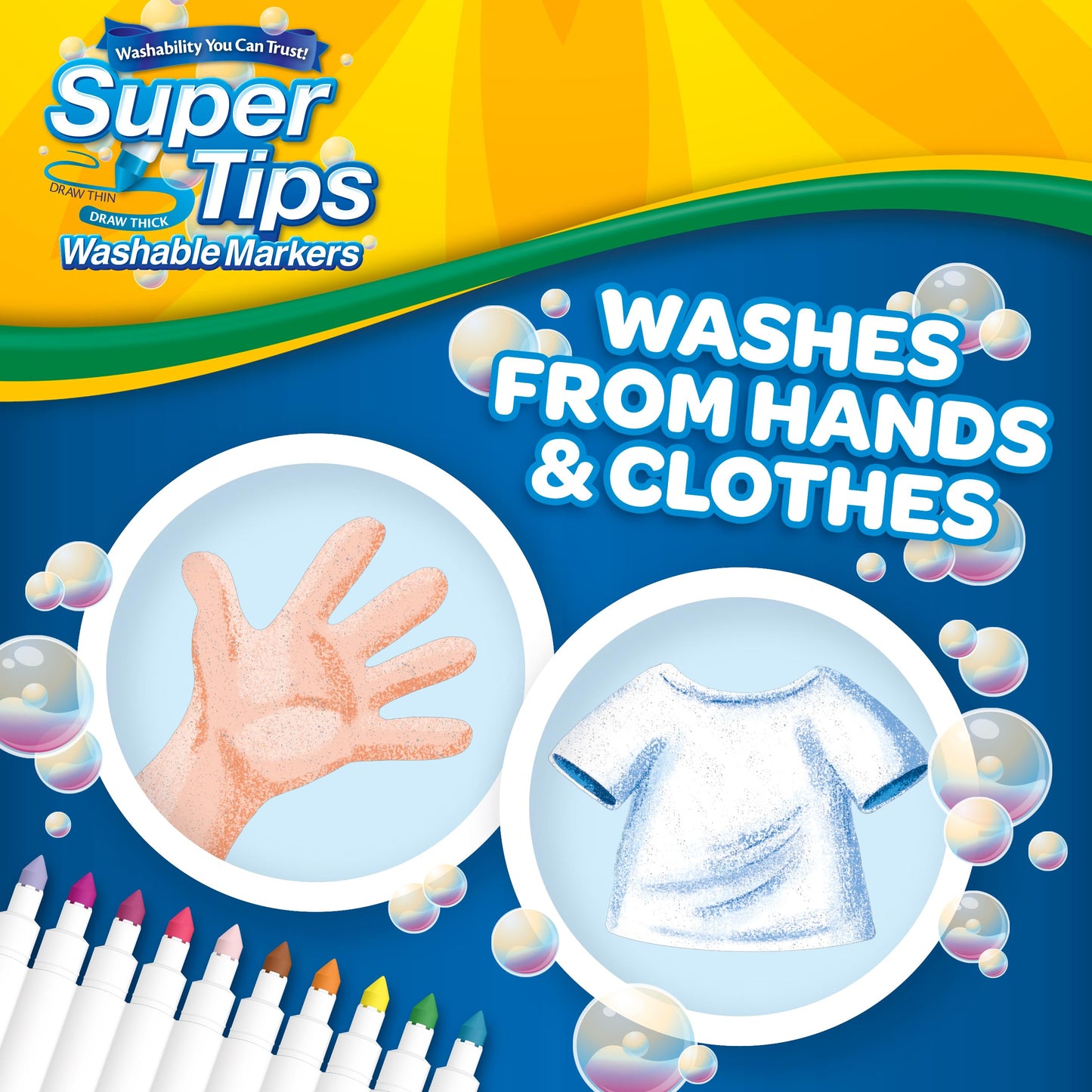 Crayola | Super Tips | Washable Markers | 120 Count | Plus 20 Silly Scents | Holiday | Toys | Gift | Boys and Girls | Kids | Arts and Crafts