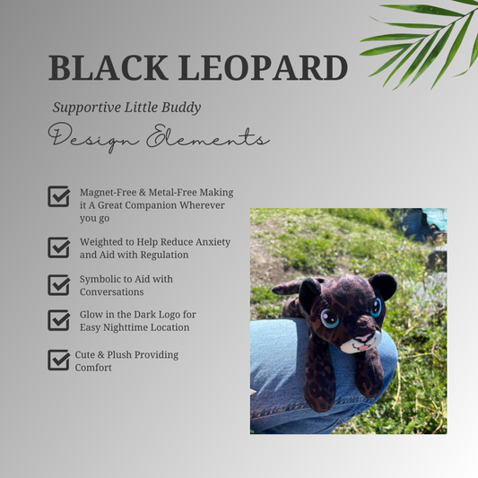Supportive Little Buddy – Black Leopard