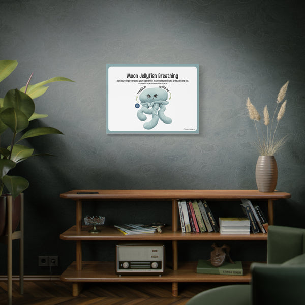 Moon Jellyfish Breathing Canvas