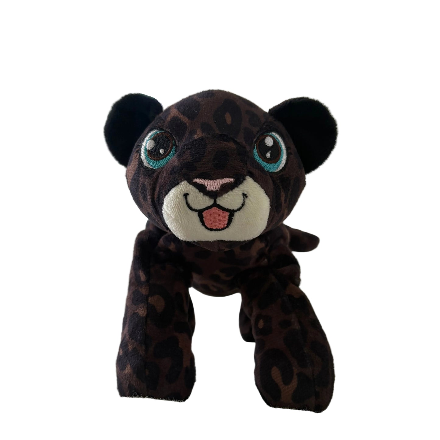 black leopard weighted stuffed animal