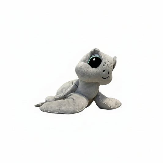 sea turtle supportive little buddy on white back ground