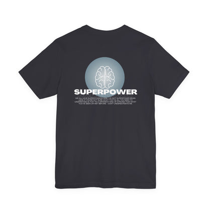 T-shirt Superpower Brain Juice pour adultes