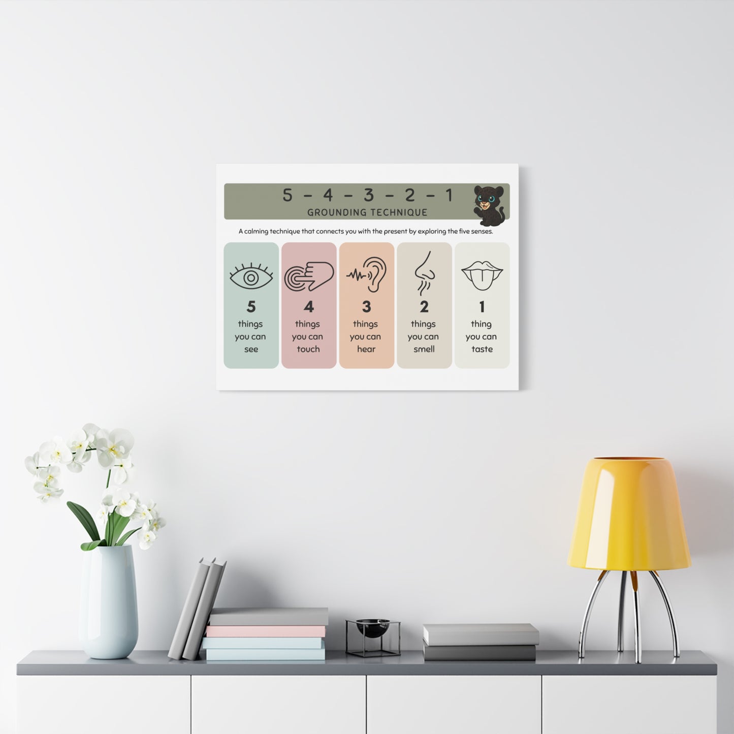 Canvas Print: 5-4-3-2-1 | White Background