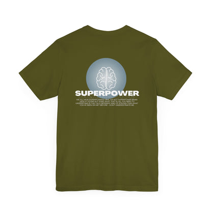 Superpower Brain Juice Unisex Jersey Tee for Adults