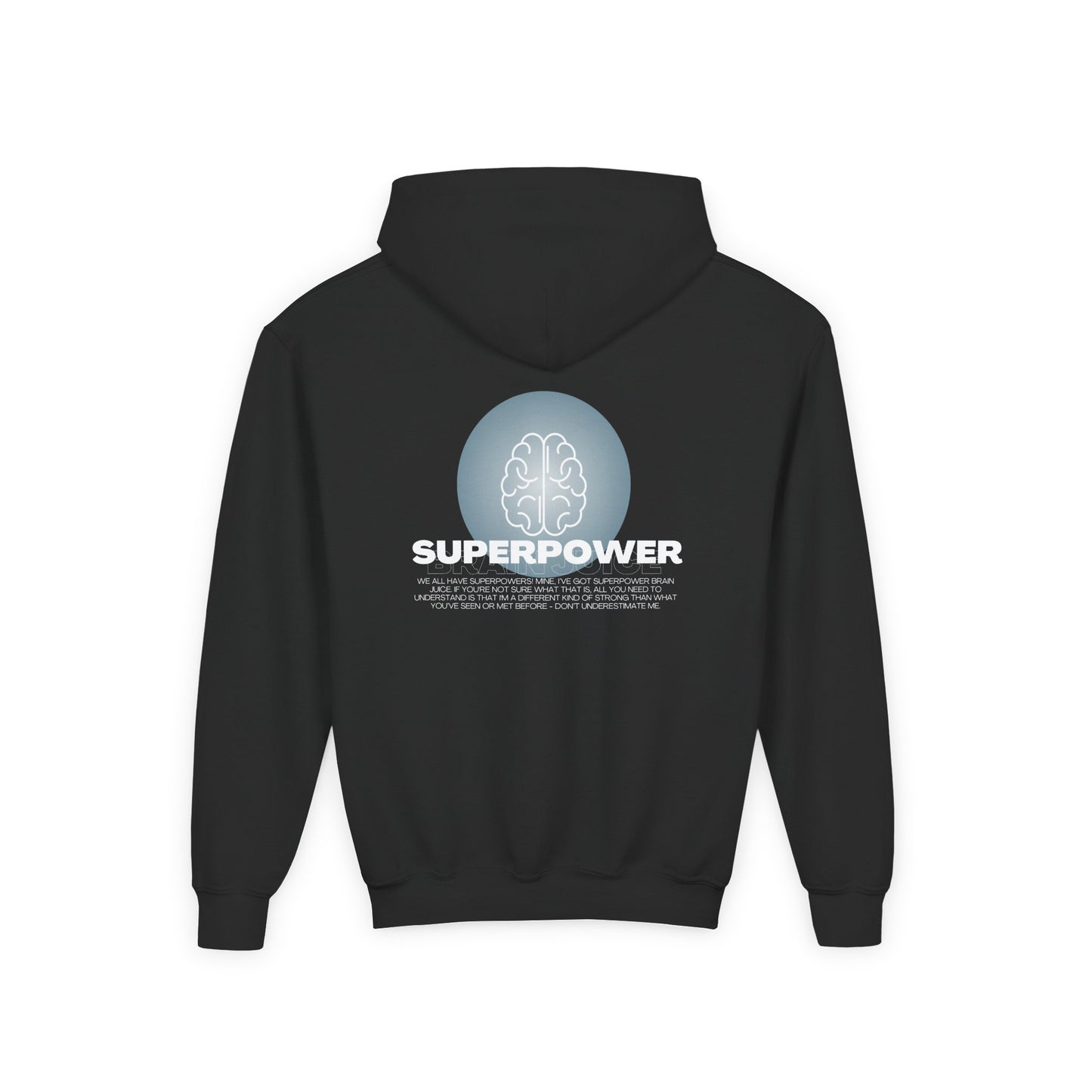 Sweat à capuche Superpower Brain Juice pour enfants