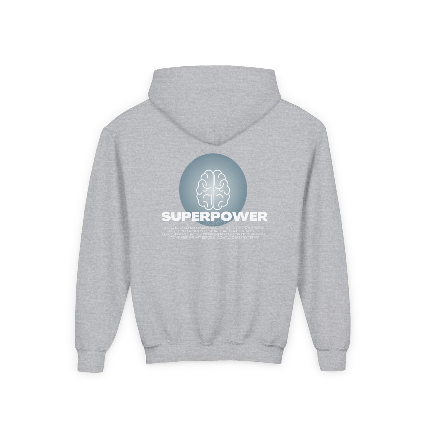 Sweat à capuche Superpower Brain Juice pour enfants
