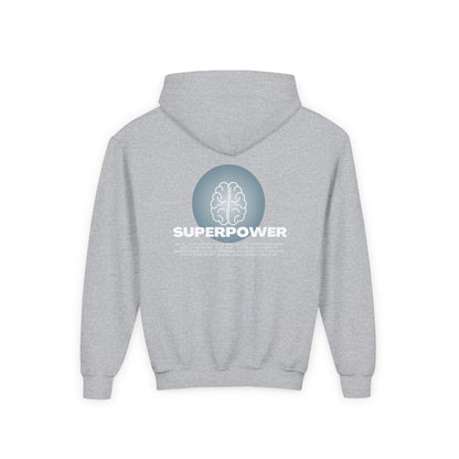 Sweat à capuche Superpower Brain Juice pour enfants