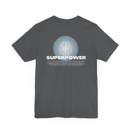 Superpower Brain Juice Unisex Jersey Tee for Adults