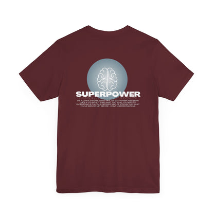 Superpower Brain Juice Unisex Jersey Tee for Adults