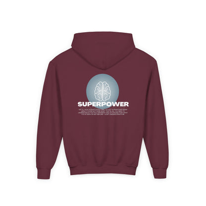 Sweat à capuche Superpower Brain Juice pour enfants