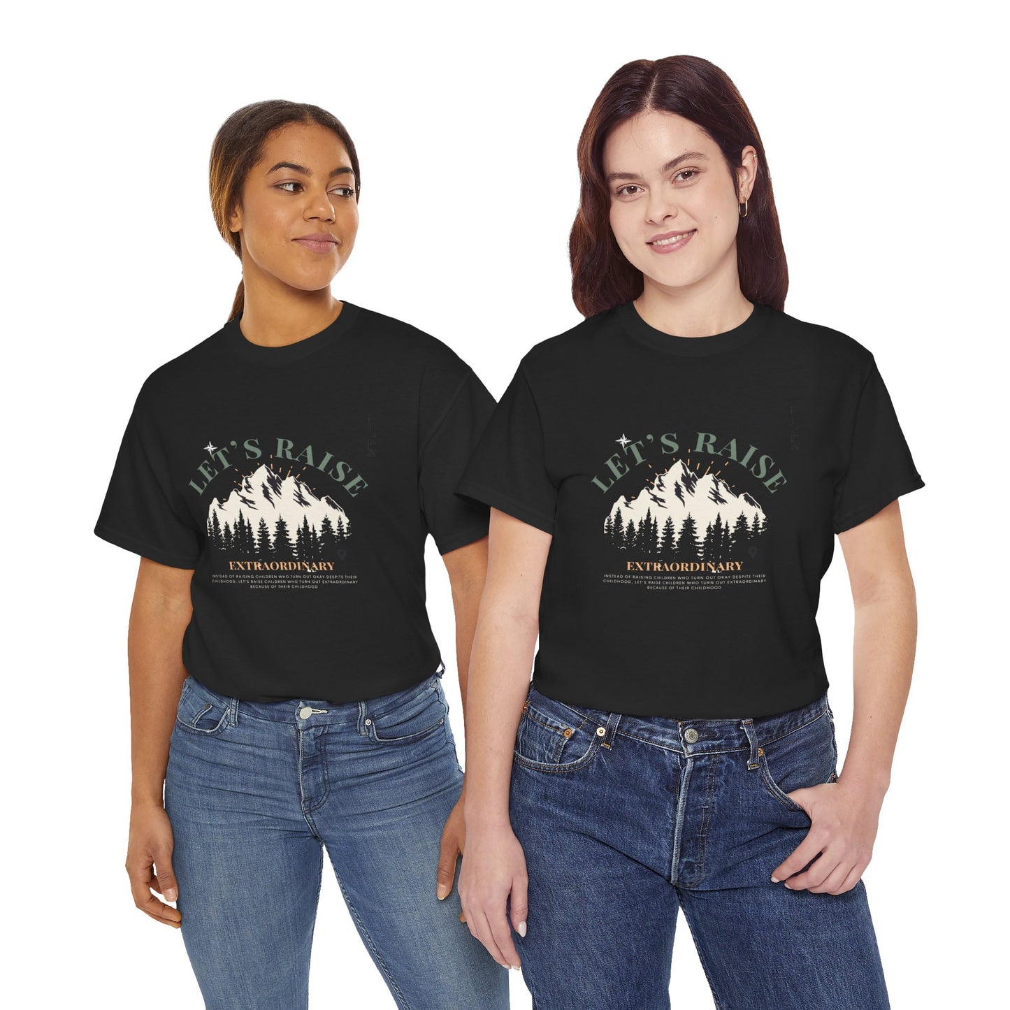 T-shirt graphique inspirant « Levons le voile » pour adultes