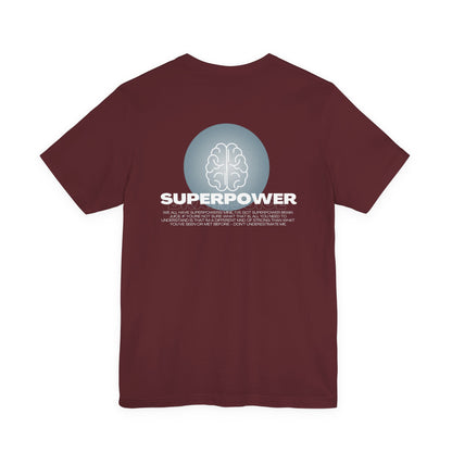 T-shirt Superpower Brain Juice pour adultes