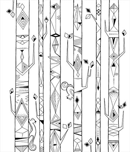 Coloring Book | Large Print Easy Color & Frame | The Forest | Stress Free | Adult Coloring Book | Kids Coloring Book