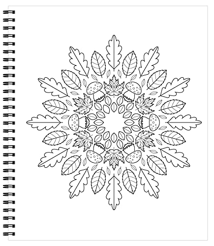 Coloring Book | Large Print Easy Color & Frame | Nature | Stress Free | Adult Coloring Book | Kids Coloring Book