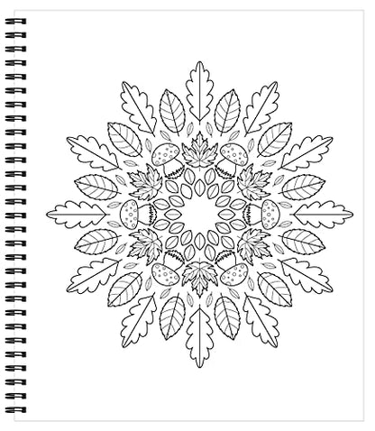 Coloring Book | Large Print Easy Color & Frame | Nature | Stress Free | Adult Coloring Book | Kids Coloring Book