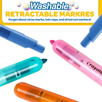 Crayola | 10CT SUPERCLICKS | Retractable Marker | Sensory Speaks | Holiday | Toys | Gift | Boys and Girls | Kids | Arts and Crafts
