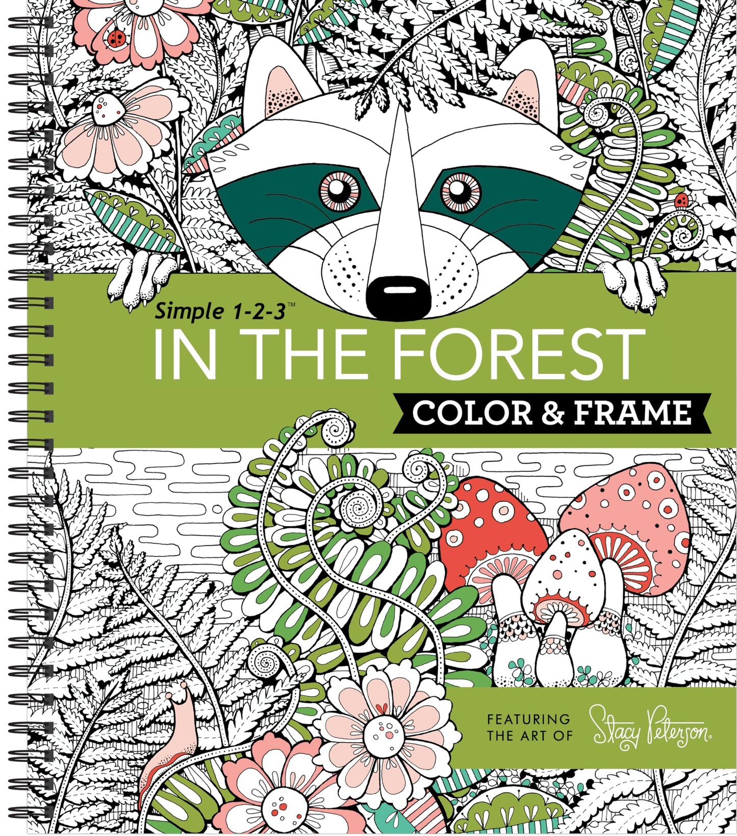 Coloring Book | Large Print Easy Color & Frame | The Forest | Stress Free | Adult Coloring Book | Kids Coloring Book