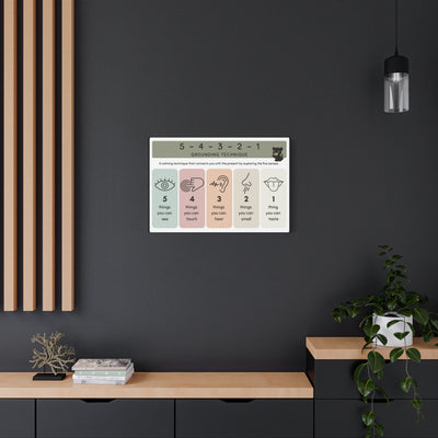 Canvas Print: 5-4-3-2-1 | Black Background