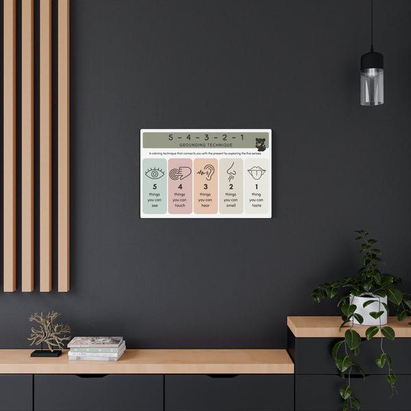 Canvas Print: 5-4-3-2-1 | Black Background