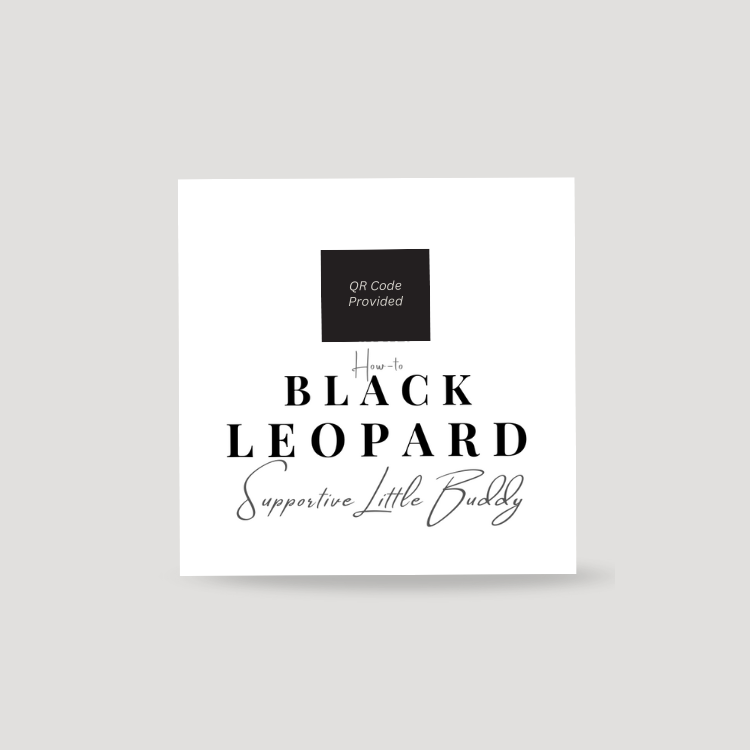 Black Leopard Supportive Little Buddy How-To Card and Video